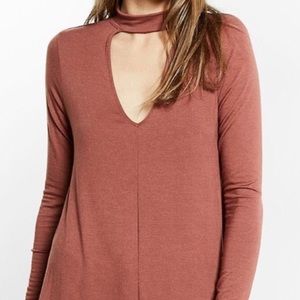 Express black choker top